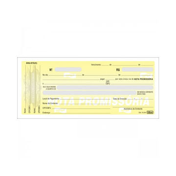 Nota Promissória 50 Fls 214x93 Pacote com 20 Unidades - Tilibra - 151351-SINOP-03