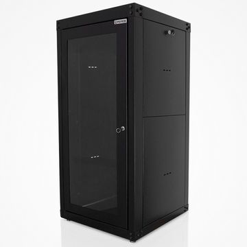 Rack para Servidor Piso 28U 1070mm 19POL Preto Porta Acrílico GForce 455 - Desmontado