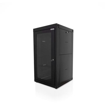 Rack para Servidor Piso 24U 570mm 19POL Preto Porta Acrílico GForce 335 - Desmontado