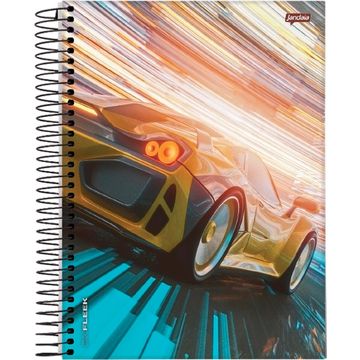 Caderno Universitário Capa Dura Espiral 15 Matérias 300 Fls 200x275 On Fleek - Unitário - Jandaia - 68744-55E