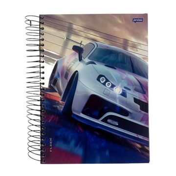 Caderno Universitário Capa Dura Espiral 15 Matérias 300 Fls 200x275 On Fleek - Unitário - Jandaia - 68744-55H