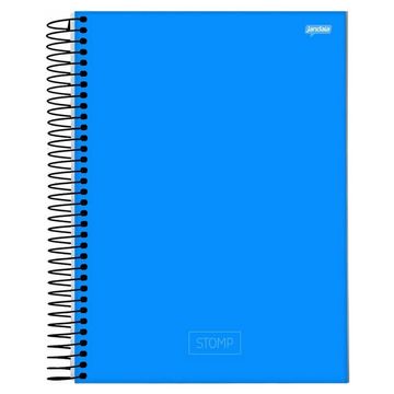 Caderno Universitário Capa Dura Espiral 1 Matéria 96 Fls 200x275 Stomp Azul - Unitário - Jandaia - 64075-77