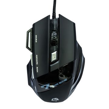 Mouse USB Gamer 7D Hayom MU2909 2400 dpi Preto com Led RGB