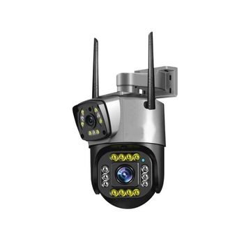 Câmera CFTV Wi-Fi Speed Dome 360º Dupla Imagem Visão Noturna Áudio MicroSD V380 SC02-W - XC-CW-03