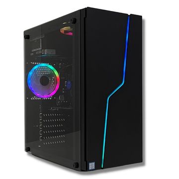 Micro Computador Gamer YAKAO Core i5 9400F Memória 8 GB SSD 480 GB Placa de Video AMD Radeon R5 sem Monitor