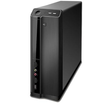 Gabinete Pixxo Slim 1 Baia Preto com Fonte 200W - HTQ562B