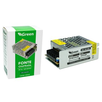 Fonte Chaveada Colméia 12V 5A 60W Bivolt Green - 044-6301