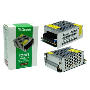 Fonte Colmeia 12V 3A 35W Bivolt Green - 044-6301