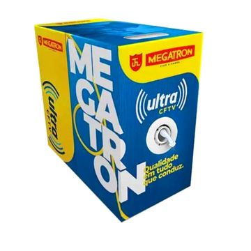 Cabo CFTV 24AWG Ultra Megatron 4 Pares Branco 2778 Caixa com 300 Metros - Homologado ANATEL-SINOP-03