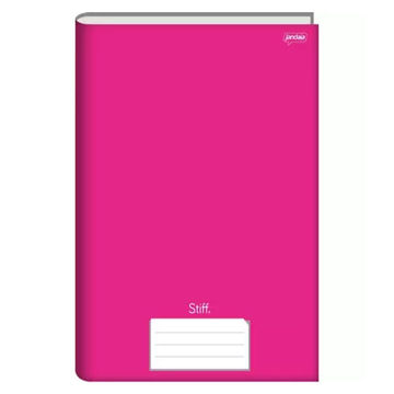 Caderno Brochura Capa Dura Costurado 48 Fls 140x200 Stiff Pink - Unitário - Jandaia - 75277-77