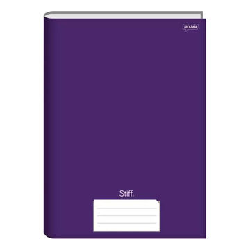 Caderno Brochura Capa Dura Costurado 48 Fls 140x200 Stiff Roxo - Unitário - Jandaia - 75278-77