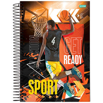 Caderno Universitário Capa Dura Espiral 12 Matérias 192 Fls 200x275 Sport B - Unitário - Jandaia - 68782-88