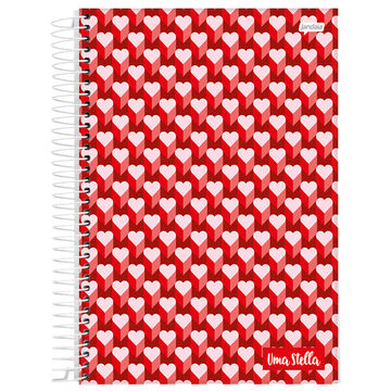 Caderno Universitário Capa Dura Espiral 12 Matérias 192 Fls 200x275 Uma Stella B - Unitário - Jandaia - 68792