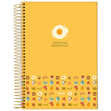 Caderno Universitário Capa Dura Espiral 1 Matéria 80 Fls 200x275 Iconic - Unitário - Jandaia - 72799-24