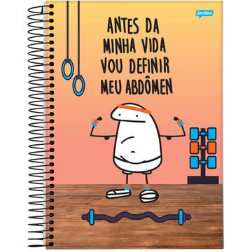 Caderno Universitário Capa Dura Espiral 15 Matérias 240 Fls 200x275 Flork - Unitário - Jandaia - 73611-24A