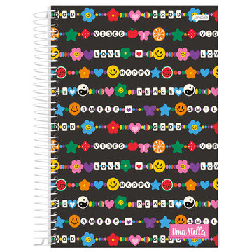 Caderno Universitário Capa Dura Espiral 1 Matéria 80 Fls 200x275 Stella - Unitário - Jandaia - 68794-88C