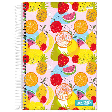 Caderno Universitário Capa Dura Espiral 1 Matéria 80 Fls 200x275 Stella - Unitário - Jandaia - 68794-88E