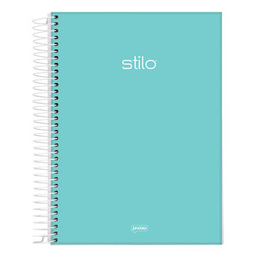 Caderno Universitário Capa Dura Espiral 1 Matéria 80 Fls 175x242 Verde Stilo - Unitário - Jandaia - 68828-88