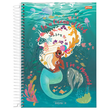 Caderno Universitário Capa Dura Espiral 1 Matéria 80 Fls 200x275 Dream - Unitário - Jandaia - 69007-24D