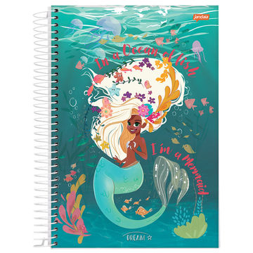 Caderno Universitário Capa Dura Espiral 10 Matérias 160 Fls 200x275 Dream - Unitário - Jandaia - 69006-24A