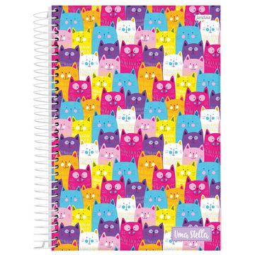 Caderno Universitário Capa Dura Espiral 1 Matéria 80 Fls 200x275 Stella - Unitário - Jandaia - 68794-88L