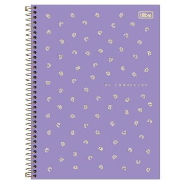 Caderno Universitário Capa Dura Espiral 10 Matérias 160 Fls 200x275 Neon Connect - Unitário - Tilibra - 350095C