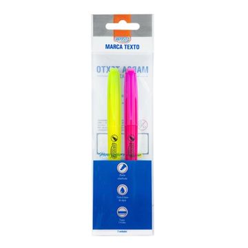 Caneta Marca Texto Blister com 2 Cores - BRW - CA2020