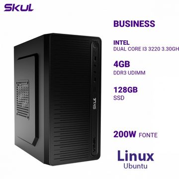 Micro Computador Skul Business B300 Core i3 3220 Memória 4 GB SSD 128 GB Linux  sem Monitor - B300I3 215726