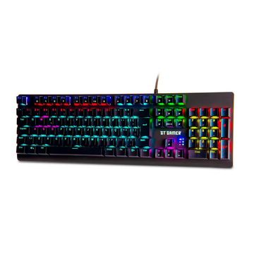 Teclado USB Gamer Goldentec Red Switch Mechanical com Iluminação RGB Customizável - 51769