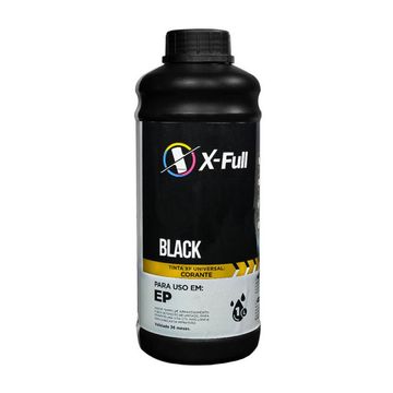 Tinta Recarga Cartucho Epson Preto Corante 1 Litro X-Full Potencial Suprimentos