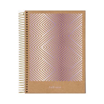 Caderno Universitário Capa Dura Espiral 1 Matéria 80 Fls 175x242 Kraft Color - Unitário - Jandaia - 72923-24