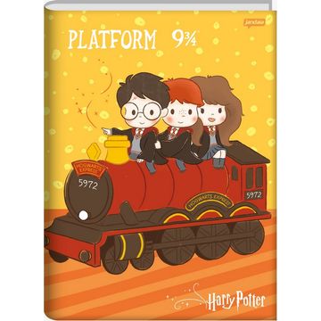 Caderno Brochurão Capa Dura Costurado 96 Fls 200x275 Harry Potter - Unitário - Jandaia - 65321-24B