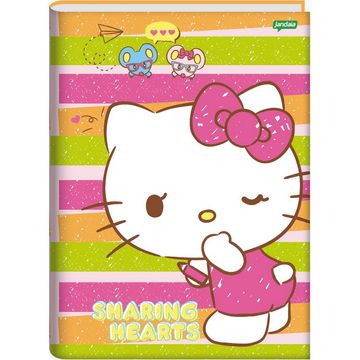 Caderno Brochurão Capa Dura Costurado 80 Fls 200x275 Hello Kitty - Unitário - Jandaia - 72981-24C