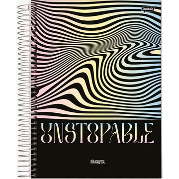 Caderno Universitário Capa Dura Espiral 1 Matéria 80 Fls 200x275 Holográfica - Unitário - Jandaia - 71142-24A