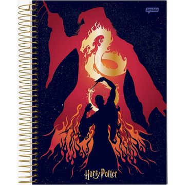 Caderno Universitário Capa Dura Espiral 10 Matérias 200 Fls 200x275 Harry Potter - Unitário - Jandaia - 63600-24A