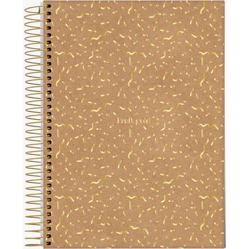 Caderno Universitário Capa Dura Espiral 10 Matérias 160 Fls 175x242 Kraft Gold - Unitário - Jandaia - 71146-24C