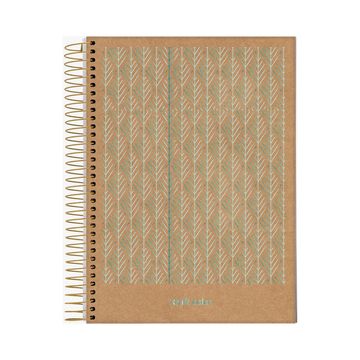 Caderno Universitário Capa Dura Espiral 1 Matéria 80 Fls 175x242 Kraft Color - Unitário - Jandaia - 72923-24B