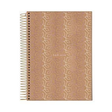 Caderno Universitário Capa Dura Espiral 1 Matéria 80 Fls 175x242 Kraft Color - Unitário - Jandaia - 72923-24C