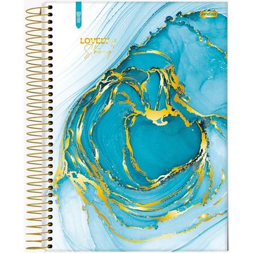 Caderno Universitário Capa Dura Espiral 1 Matéria 80 Fls 200x275 Marble Lovely e Strong - Unitário - Jandaia - 72800-24