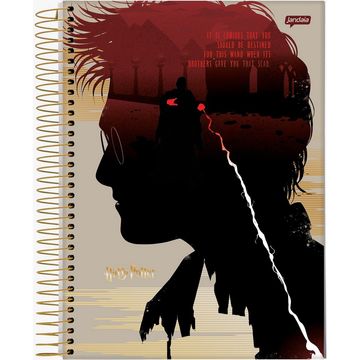 Caderno Universitário Capa Dura Espiral 1 Matéria 96 Fls 200x275 Harry Potter - Unitário - Jandaia - 63599-24D