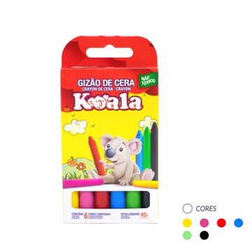 Giz de Cera 6 Cores Gizão - Koala - 2732