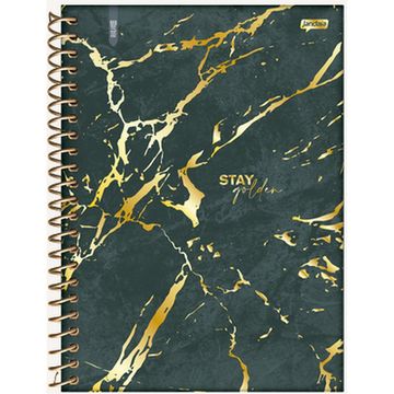 Caderno Universitário Capa Dura Espiral 10 Matérias 160 Fls 175x242 Marble - Unitário - Jandaia - 72907-24B