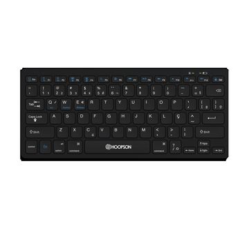 Teclado Bluetooth Hoopson TPC-07BBT Preto compatível Android, Windows e iOS