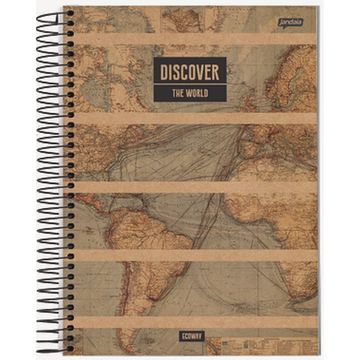 Caderno Universitário Capa Dura Espiral 10 Matérias 160 Fls 200x275 Ecoway 5 - Unitário - Jandaia - 69054-77