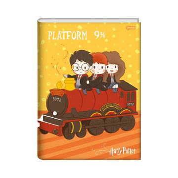 Caderno Brochura Capa Dura Costurado 96 Fls 140x200 Harry Potter - Unitário - Jandaia - 75163-24