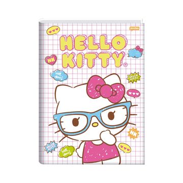 Caderno Brochura Capa Dura Costurado 80 Fls 140x200 Hello Kitty - Unitário - Jandaia - 75164-24C