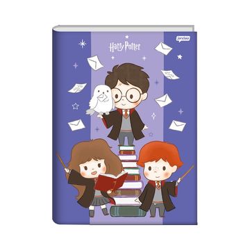 Caderno Brochura Capa Dura Costurado 96 Fls 140x200 Harry Potter - Unitário - Jandaia - 75163-24B