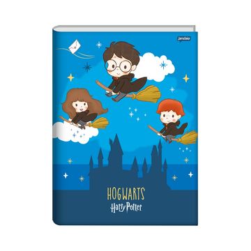 Caderno Brochura Capa Dura Costurado 96 Fls 140x200 Harry Potter - Unitário - Jandaia - 75163-24C