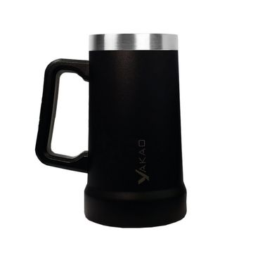 Caneca Térmica Inox Thermos Beer 730ml Yakao Preto - GT-57936