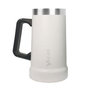 Caneca Térmica Inox Thermos Beer 730ml Yakao Branco - GT-58218